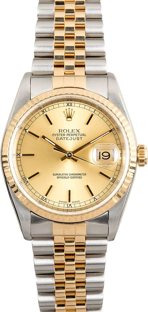 rolex date vintage|36mm datejust two tone.